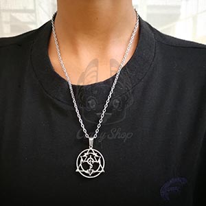 silver necklace